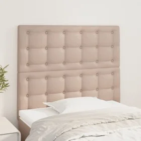 Headboards 2 units cappuccino synthetic leather 90x5x78/88 cm by , Headboards and footboards - Ref: Foro24-3116415, Price: 79...