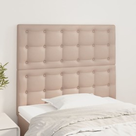 Kopfteile 2 Einheiten Cappuccino-Kunstleder 90x5x78/88 cm von , Kopf- und Fußteile - Ref: Foro24-3116415, Preis: 80,80 €, Rab...