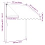 Toldo manual retráctil con LED azul y blanco 150 cm