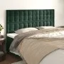 Kopfteile 4 Einheiten aus dunkelgrünem Samt 90x5x78/88 cm von , Kopf- und Fußteile - Ref: Foro24-3116829, Preis: 118,71 €, Ra...