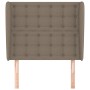 Kopfteil mit Ohren aus taupegrauem Stoff 83x23x118/128 cm von , Kopf- und Fußteile - Ref: Foro24-3118368, Preis: 81,43 €, Rab...