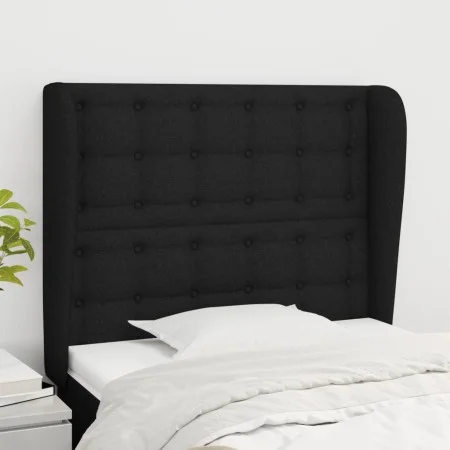 Headboard with black fabric ears 103x23x118/128 cm by , Headboards and footboards - Ref: Foro24-3118382, Price: 87,06 €, Disc...