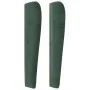 Headboard with dark green velvet ears 203x23x118/128cm by , Headboards and footboards - Ref: Foro24-3118459, Price: 155,45 €,...