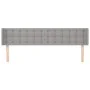 Cabecero de tela gris claro 163x16x78/88 cm de , Cabeceros y pies de cama - Ref: Foro24-3119208, Precio: 74,57 €, Descuento: %