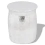 Taburete/mesita de centro de aluminio martillado plateado de vidaXL, Mesas auxiliares - Ref: Foro24-242324, Precio: 83,42 €, ...