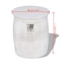 Taburete/mesita de centro de aluminio martillado plateado de vidaXL, Mesas auxiliares - Ref: Foro24-242324, Precio: 84,63 €, ...
