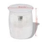 Taburete/mesita de centro de aluminio martillado plateado de vidaXL, Mesas auxiliares - Ref: Foro24-242324, Precio: 83,42 €, ...