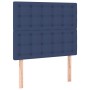 Kopfteil mit LED-Lichtern aus blauem Stoff, 80 x 5 x 118/128 cm von , Kopf- und Fußteile - Ref: Foro24-3122838, Preis: 69,02 ...