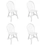 Dining chairs 4 units solid white rubber wood by vidaXL, dining chairs - Ref: Foro24-242027, Price: 262,55 €, Discount: %