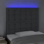 Headboard with LED lights dark gray fabric 80x5x118/128 cm by , Headboards and footboards - Ref: Foro24-3122833, Price: 100,9...