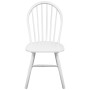 Sillas de comedor 4 unidades madera maciza de caucho blanco de vidaXL, Sillas de comedor - Ref: Foro24-242027, Precio: 271,43...