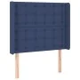 Cabecero con LED de tela azul 103x16x118/128 cm de , Cabeceros y pies de cama - Ref: Foro24-3124478, Precio: 81,59 €, Descuen...