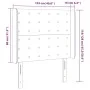 Cabecero con LED de tela azul 103x16x118/128 cm de , Cabeceros y pies de cama - Ref: Foro24-3124478, Precio: 81,59 €, Descuen...