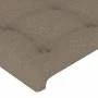 Headboard with LED in taupe gray fabric 163x16x118/128 cm by , Headboards and footboards - Ref: Foro24-3124492, Price: 135,60...