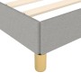 Light gray fabric bed frame with headboard 80x200 cm by , Beds and slatted bases - Ref: Foro24-3125333, Price: 139,02 €, Disc...