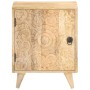 Mesita de noche tallada de madera maciza de mango 40x30x50 cm de vidaXL, Mesitas de noche - Ref: Foro24-320232, Precio: 127,4...