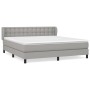 Boxspringbett mit hellgrauer Stoffmatratze 160x200 cm von , Betten und Lattenroste - Ref: Foro24-3126573, Preis: 523,64 €, Ra...