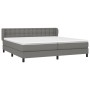 Boxspringbett mit dunkelgrauer Stoffmatratze 200x200 cm von , Betten und Lattenroste - Ref: Foro24-3126590, Preis: 594,58 €, ...