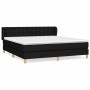 Box spring bed with black fabric mattress 160x200 cm by , Beds and slatted bases - Ref: Foro24-3127135, Price: 535,38 €, Disc...
