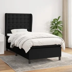 Box spring bed with black fabric mattress 80x200 cm by , Beds and slatted bases - Ref: Foro24-3128239, Price: 318,65 €, Disco...