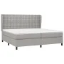 Boxspringbett mit hellgrauer Stoffmatratze 200x200 cm von , Betten und Lattenroste - Ref: Foro24-3128309, Preis: 712,42 €, Ra...