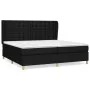 Box spring bed with black fabric mattress 200x200 cm by , Beds and slatted bases - Ref: Foro24-3128871, Price: 685,11 €, Disc...