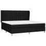 Box spring bed with black fabric mattress 200x200 cm by , Beds and slatted bases - Ref: Foro24-3128871, Price: 685,11 €, Disc...