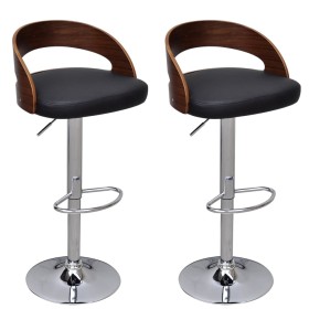 Küchenhocker 2 Einheiten aus weißem, gebogenem Holz von vidaXL, Küchenhocker - Ref: Foro24-241689, Preis: 219,29 €, Rabatt: %
