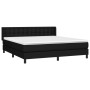 Boxspringbett mit schwarzer Stoffmatratze 160x200 cm von , Betten und Lattenroste - Ref: Foro24-3130043, Preis: 511,37 €, Rab...