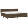 Boxspringbett mit dunkelbrauner Stoffmatratze 200x200 cm von , Betten und Lattenroste - Ref: Foro24-3130060, Preis: 610,98 €,...