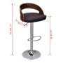 Küchenhocker 2 Einheiten aus weißem, gebogenem Holz von vidaXL, Küchenhocker - Ref: Foro24-241689, Preis: 198,89 €, Rabatt: %