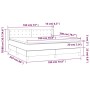 Box spring bed with cappuccino synthetic leather mattress 180x200cm by , Beds and slatted bases - Ref: Foro24-3130798, Price:...