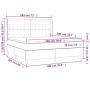 Boxspringbett mit dunkelgrüner Samtmatratze 180x200 cm von , Betten und Lattenroste - Ref: Foro24-3132936, Preis: 654,92 €, R...
