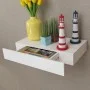 Schwebendes Wandregal mit 1 weißen MDF-Schublade für Bücher/DVD von vidaXL, Regale und Regale - Ref: Foro24-242187, Preis: 43...