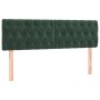 Box spring bed with mattress and LED dark green velvet 140x200cm by , Beds and slatted bases - Ref: Foro24-3134588, Price: 45...