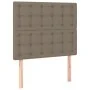 Box spring bed with mattress and taupe gray LED lights 80x200 cm by , Beds and slatted bases - Ref: Foro24-3135153, Price: 35...