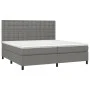 Cama box spring colchón y luces LED tela gris claro 200x200 cm de , Camas y somieres - Ref: Foro24-3135222, Precio: 669,94 €,...