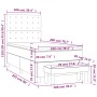 Boxspringbett mit schwarzer Stoffmatratze 100x200 cm von , Betten und Lattenroste - Ref: Foro24-3136895, Preis: 391,12 €, Rab...