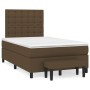 Cama box spring con colchón tela marrón oscuro 120x200 cm de , Camas y somieres - Ref: Foro24-3136904, Precio: 469,01 €, Desc...