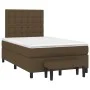 Cama box spring con colchón tela marrón oscuro 120x200 cm de , Camas y somieres - Ref: Foro24-3136904, Precio: 460,67 €, Desc...