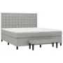 Boxspringbett mit hellgrauer Stoffmatratze 160x200 cm von , Betten und Lattenroste - Ref: Foro24-3136925, Preis: 598,02 €, Ra...