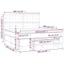 Boxspringbett mit hellgrauer Stoffmatratze 160x200 cm von , Betten und Lattenroste - Ref: Foro24-3136925, Preis: 598,02 €, Ra...