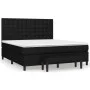 Cama box spring con colchón tela negro 160x200 cm de , Camas y somieres - Ref: Foro24-3136927, Precio: 624,78 €, Descuento: %