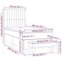 Box spring bed with cream fabric mattress 90x200 cm by , Beds and slatted bases - Ref: Foro24-3137290, Price: 351,88 €, Disco...