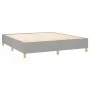 Box spring bed with light gray fabric mattress 160x200 cm by , Beds and slatted bases - Ref: Foro24-3137485, Price: 593,20 €,...