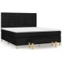 Box spring bed with black fabric mattress 160x200 cm by , Beds and slatted bases - Ref: Foro24-3137487, Price: 636,73 €, Disc...
