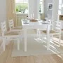 Dining chairs 4 pcs solid wood rubber velvet white by vidaXL, dining chairs - Ref: Foro24-242031, Price: 159,15 €, Discount: %