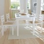 Esszimmerstühle 4 Stück Massivholz Gummi Samt weiß von vidaXL, Essstühle - Ref: Foro24-242031, Preis: 165,73 €, Rabatt: %