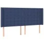 Box spring bed mattress and LED lights blue fabric 160x200 cm by , Beds and slatted bases - Ref: Foro24-3138651, Price: 568,9...