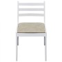 Esszimmerstühle 4 Stück Massivholz Gummi Samt weiß von vidaXL, Essstühle - Ref: Foro24-242031, Preis: 165,73 €, Rabatt: %